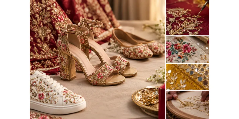From Fabric To Footwear: How Indian Hand Embroidery Is Shaping Bridal Accessories